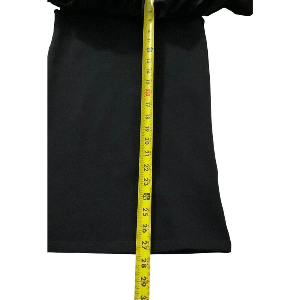 Zara Black Off Shoulder Ruffled Top Large - Picture 5 of 5